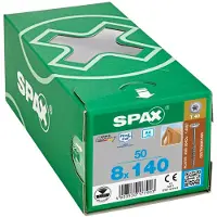Spax 0257000801405 R 88193 m.Spitze/T-STAR TG Houtschroef 8 mm 140 mm T-STAR plus RVS A2 50 stuk(s)