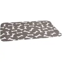 Flamingo Hondendeken Fleece Botmotief Grijs