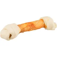 Flamingo Hondensnack Geknoopt Bot Kip 25 cm