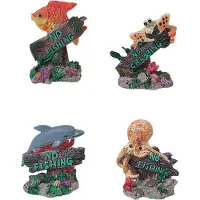 Flamingo Aquarium decoratie No Fishing