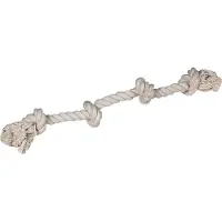 Flamingo Hondenspeelgoed Cotton Bone Jack met 4 Knopen
