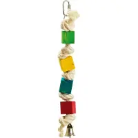 Flamingo Vogelaccessoire Houten Speeltouw