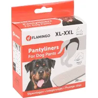 Flamingo Inlegkruisje hond – Loopsheidbroekje hond – Tyna Wit L – 20 stuks – voor loopsheid & incontinentie