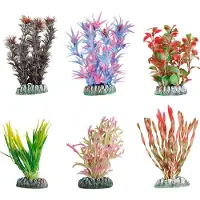 Flamingo Aquarium plant plastic guyana decoratie - S