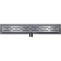 Mueller Ferro douchegoot 70x7cm met flens verouderd ijzer - gunmetal