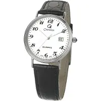 Orphelia MON-7082 Horloge - Leer - Zwart - Ø 34 mm