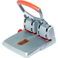 Rapid Supreme Heavy Duty Perforator HDC150/4-Gaats - Perforeert Tot 150 Vel - Zilver/Oranje