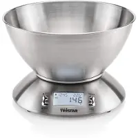 Tristar KW-2436 - Keukenweegschaal Digitaal - Tot 5kg - 2,5 Liter kom - RVS