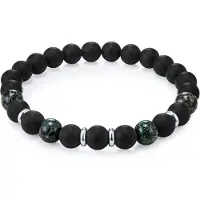 True Rebels Armband smaragd / zwart / zilver