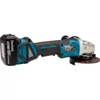 Makita DGA519RTJ DGA519RTJ Haakse accuslijper 125 mm Incl. 2 accus, Incl. lader 18 V 5 Ah