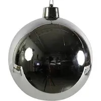 CF label Kerstbal Ro Maxi 40 Cm Zilver