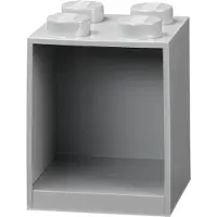 LEGO Kastje met 4 noppen - grijs