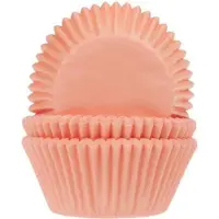 House of Marie Cupcake Vormpjes - Abrikoos - pk/50 - Baking Cups voor Muffins en Cupcakes