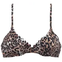 LASCANA Bikinitop 'Lexa' bruin / zwart
