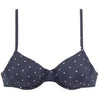 LASCANA Bikinitop 'Sparkel' navy / wit
