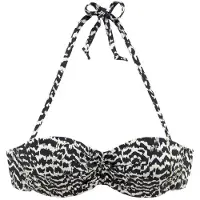 LASCANA Bikinitop 'Clara' beige / zwart