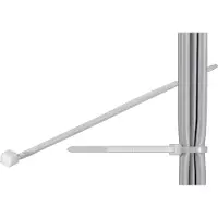 Goobay Kabelbinders, weerbestendig nylon, transparant 3,5 mm breed en 30 cm lang, transparant