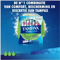 Tampax 8x Pearl Compak Super Tampons Met Inbrenghuls 18 Stuks