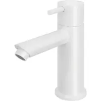 Hotbath Cobber wastafelkraan met rechte uitloop wit mat