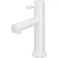 Hotbath Fonteinkraan dude 1-hendel recht 14.8 cm rond mat wit
