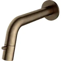 Hotbath Fonteinkraan Inbouw Cobber 1-knop gebogen 18.6 cm Inkortbaar Verouderd Messing Living Colours