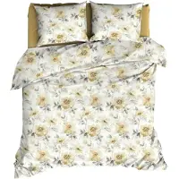 Satin d'or Dekbedovertrek Rafaella Geel Satijn-140 x 200 / 220 cm | 1-Persoons