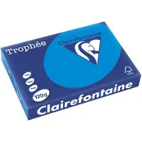 Clairefontaine Gekleurd papier Caribbean blauw 120 grams A4 (250 vel)