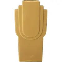 Bloomingville Ata vaas aardewerk 30,5 cm Geel