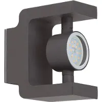 Brilliant CASTING Wandlamp 1x7W LED Antraciet IP44 G96258/63