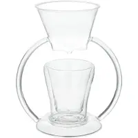 Leonardo cafetière, glas, handmade, »Duo«