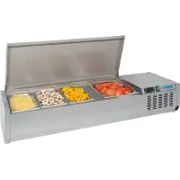 Saro Opzetkoelvitrine Saro, 7x 1/3 GN, 160 cm (B), 230V/150W