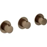 Hotbath Cobber afbouwdeel Inbouw Douche Thermostaat Horizontaal Verouderd Messing CB7067