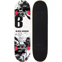 Nijdam Skateboard - Street Natives - Zwart/Rood - 100Kg