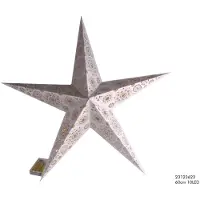 Snowflake Sneeuwvlokken-kerststerrenpapier, 60 cm, wit, 20 warmwitte lichtjes
