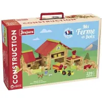 Jeujura Large farm with tractor and animals - 220 pieces