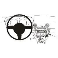Brodit ProClip houder geschikt voor Mazda Miata/ MX-5 2006-2008 Angled mount