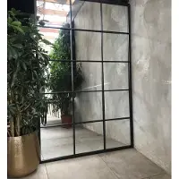 Goods Mirror Metaal 12-Blok 180x115cm