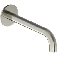 Hotbath Wastafelkraan uitloop cobber rond 18 cm geborsteld nikkel