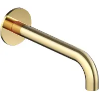 Hotbath Wastafelkraan Uitloop Cobber Rond 18 cm Gepolijst Messing Living Colours