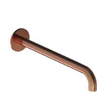 Hotbath Wastafelkraan uitloop cobber rond 25 cm geborsteld koper pvd