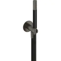 Hotbath Cobber M445 handdoucheset met staafhanddouche aan houder met uitlaat verouderd ijzer