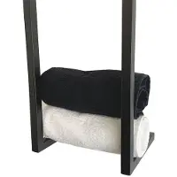 Wiesbaden Loft handdoekrek 95 x 25 x 20 cm mat zwart