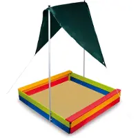 Small Foot Zandbak Met Zonnescherm Junior 117 X 117 X 20,5 Cm