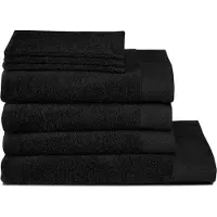 Seahorse Pure badtextiel set - 7-delig - zwart
