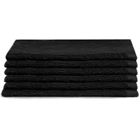 Seahorse Pure - Washandje - Zwart - Set van 6