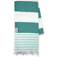The One Towelling Hamamdoek Marine Petrol/Mint