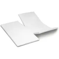 Cinderella Dubbele Split Topper Hoeslaken White (Jersey)-180 x 200/210 cm