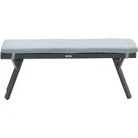 Garden Impressions Sergio bank 110x40xh45 carbon black/ mint grey