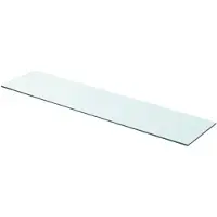 vidaXL Wandschap transparant 90x20 cm glas