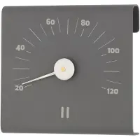 Rento aluminium thermometer vierkant - Grijs